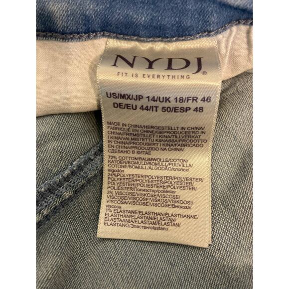 NYDJ Not Your Daughters Jeans Womens Barbara Bootcut Size 14 Blue Light Wash NWT - Picture 6 of 6